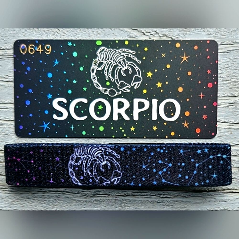 ZOX "ZODIAC SCORPIO" #649 CONSTELLATION HOROSCOPE halloween rainbow wristband